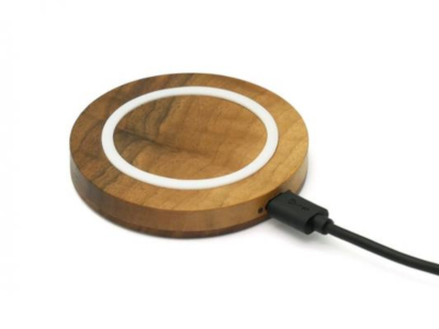 天然素材使用 木製ワイヤレス充電器(Qi規格)