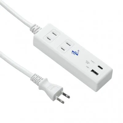 国内海外兼用 2AC2USB3.9A1m タイプC付